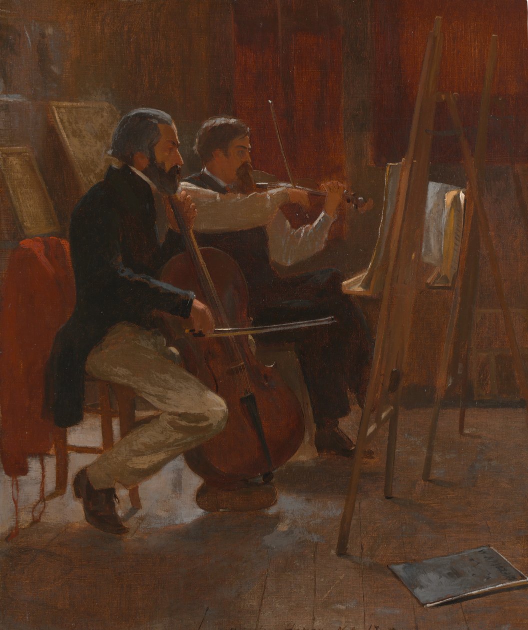 Studiet, 1867. af Winslow Homer