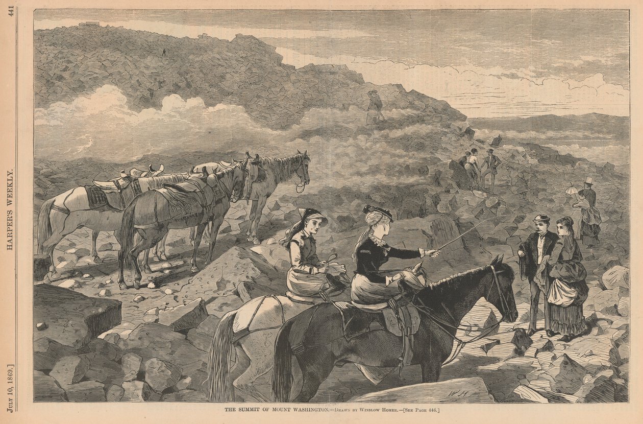 Topmødet på Mount Washington, fra Harper af Winslow Homer