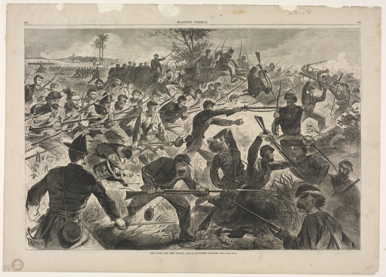 Krigen for Unionen, 1862 - Et bajonetangreb af Winslow Homer