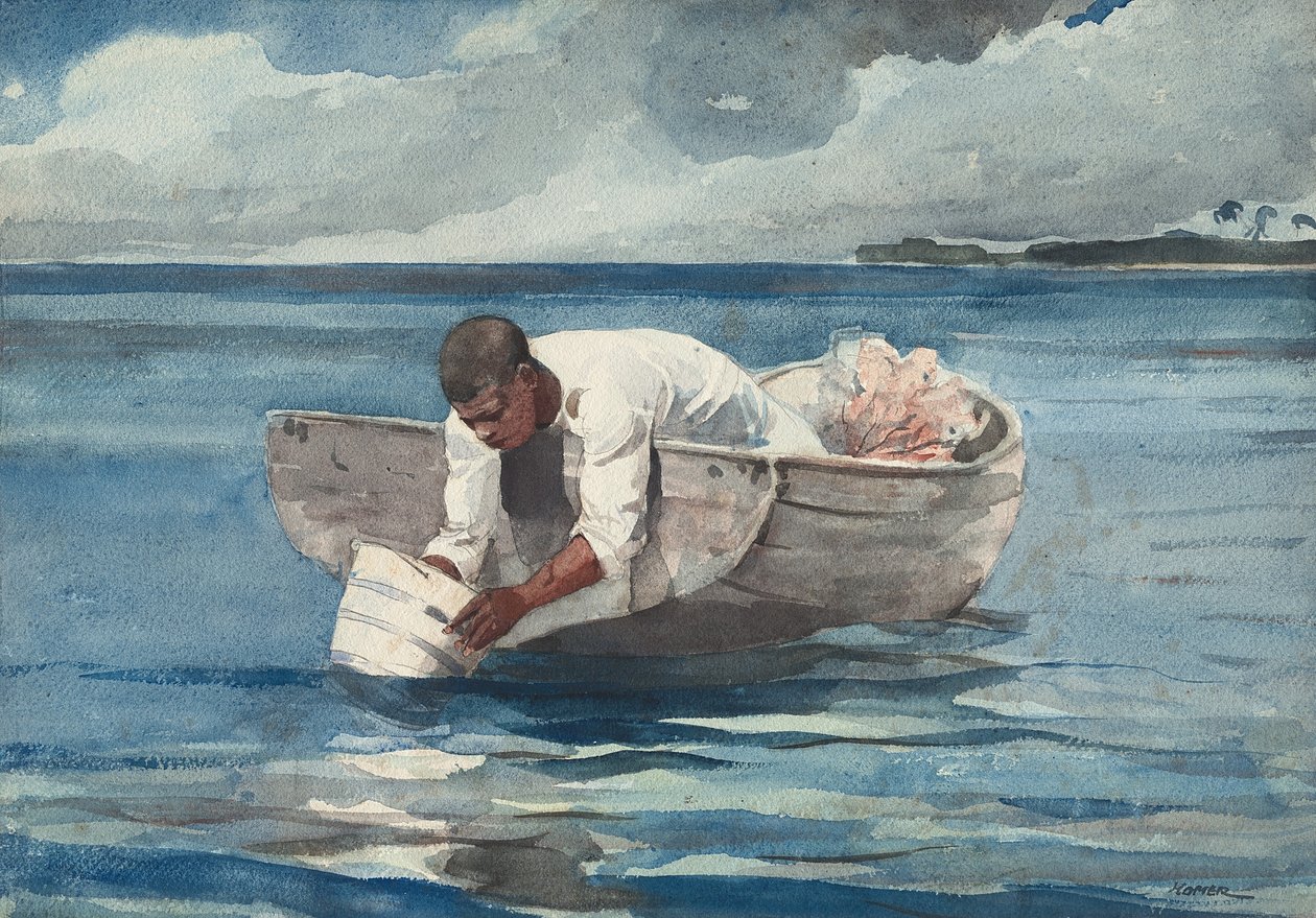 Vandviften, 1898-99 af Winslow Homer