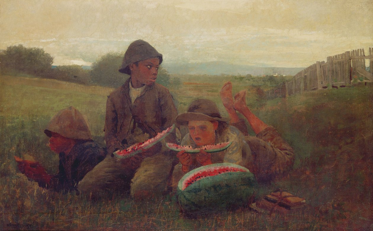 The Watermelon Boys, 1876 af Winslow Homer