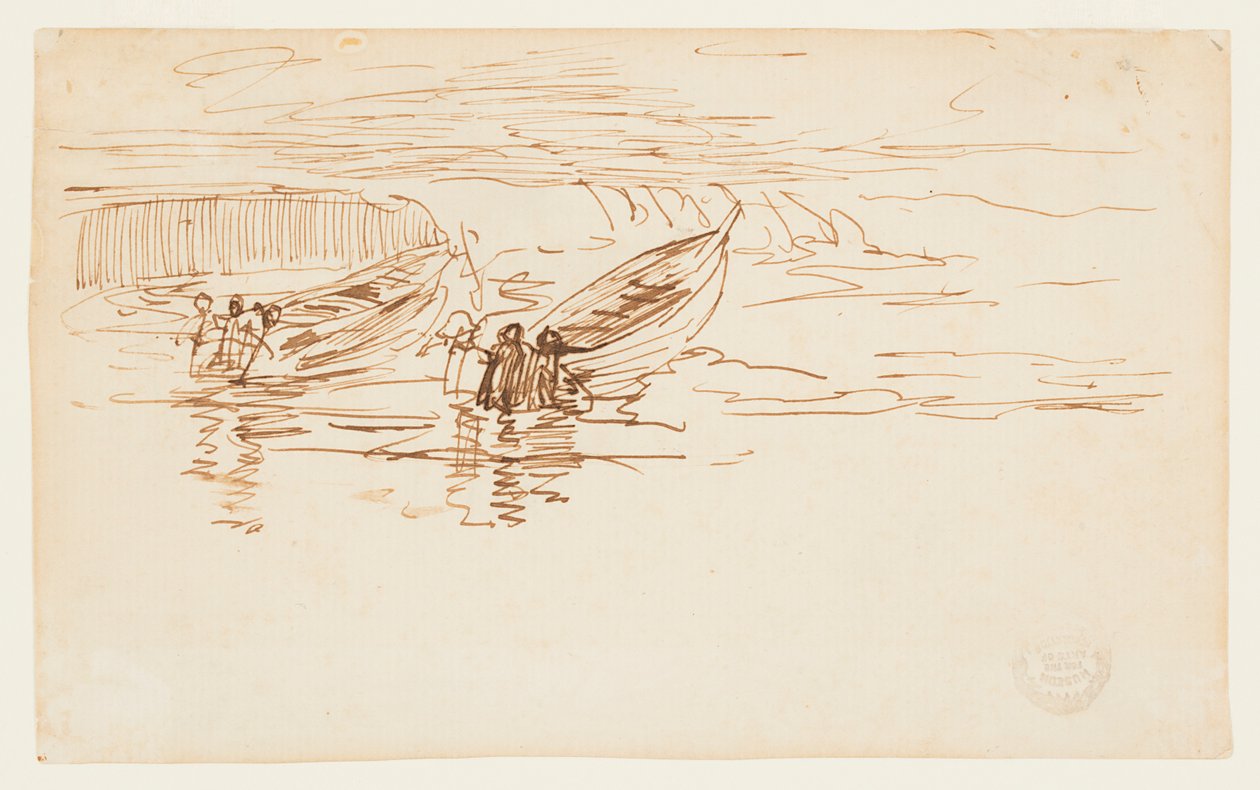 To Dories bliver lanceret, England af Winslow Homer