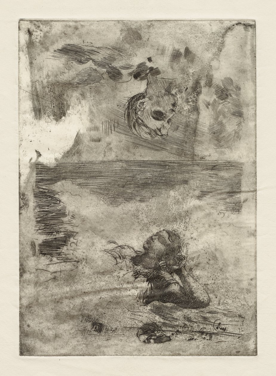 To hoveder (studie efter "Undertow") af Winslow Homer