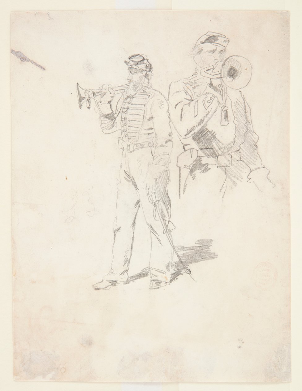 To Studier af en Bugler af Winslow Homer