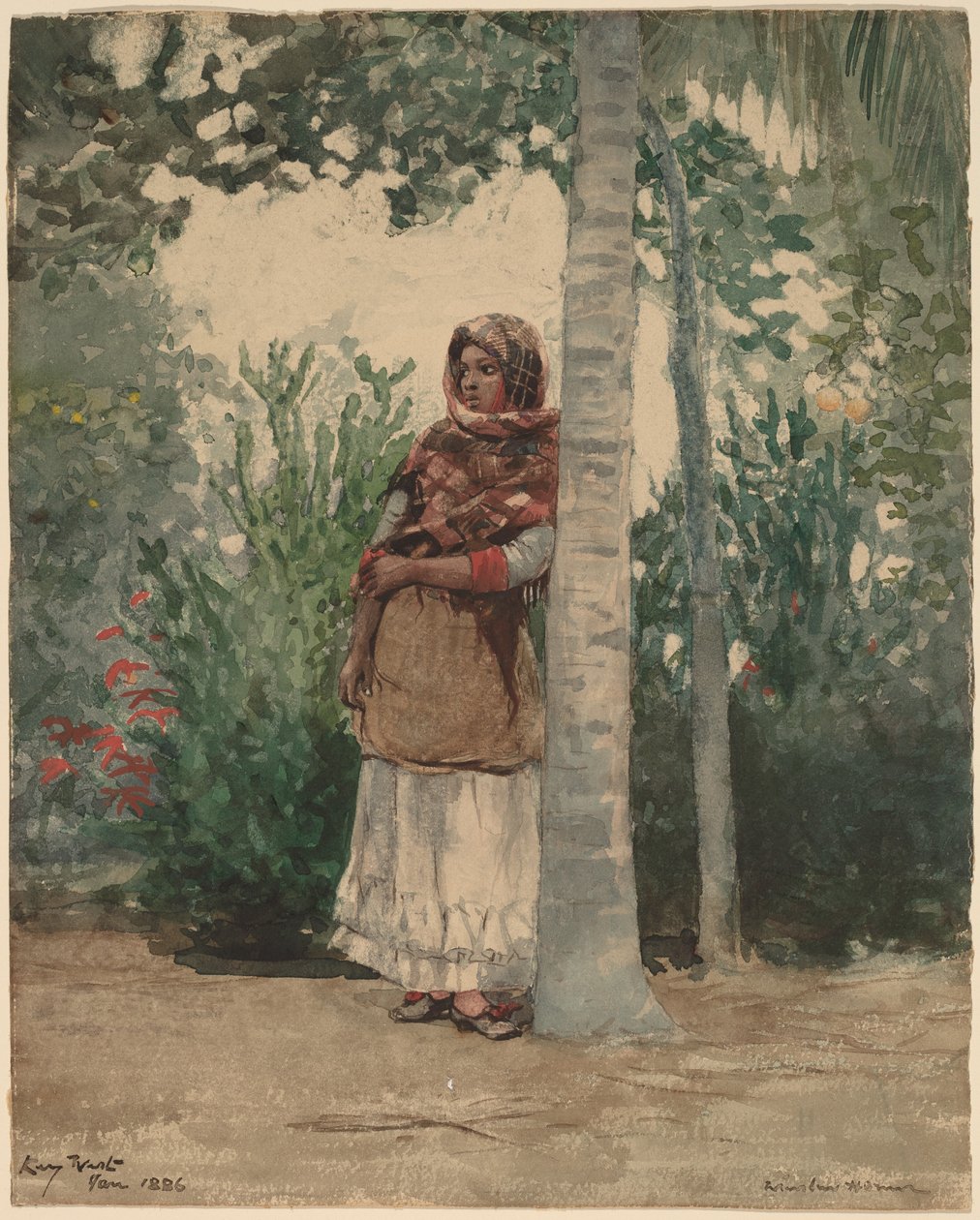 Under et palmetræ af Winslow Homer