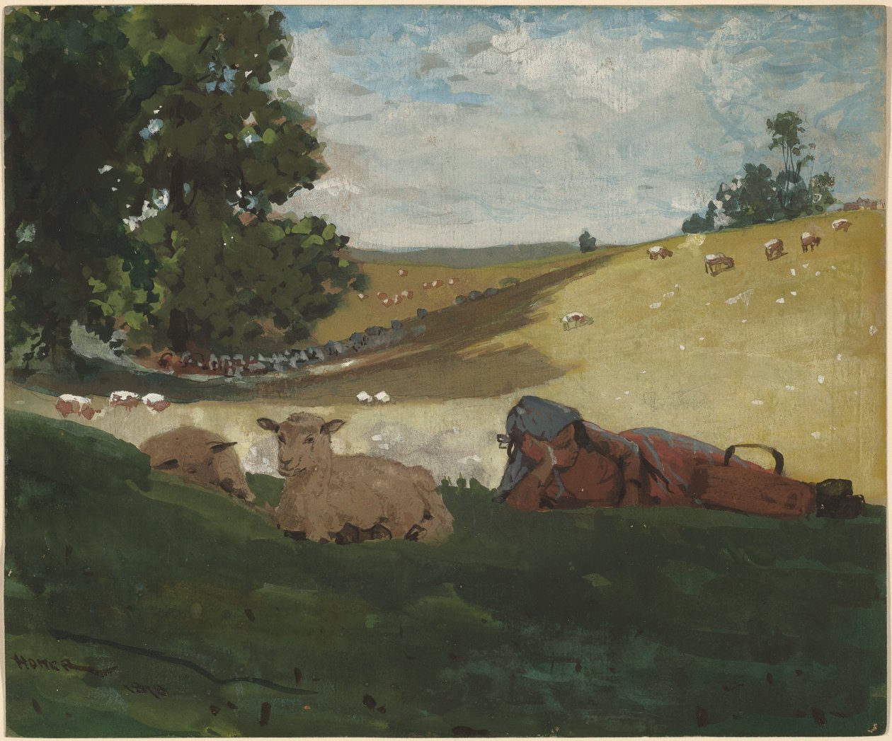 Varm eftermiddag af Winslow Homer