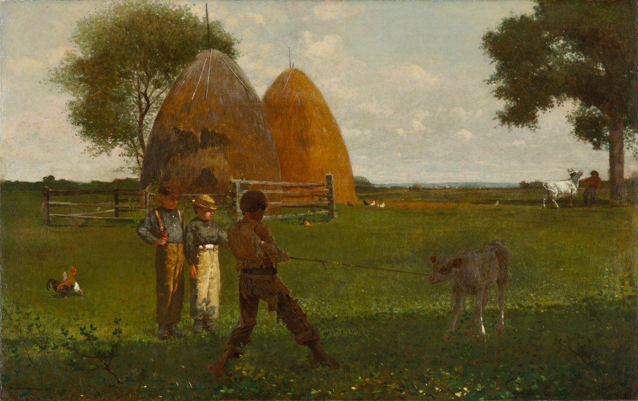Afvænning af kalven, 1875 af Winslow Homer