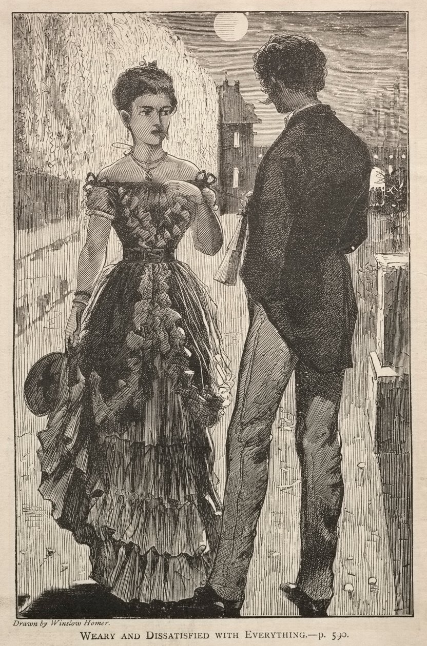 Træt og utilfreds med alt, 1869. af Winslow Homer