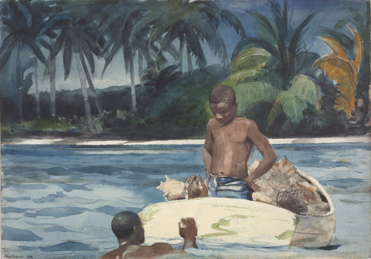 Vestindiske dykkere af Winslow Homer