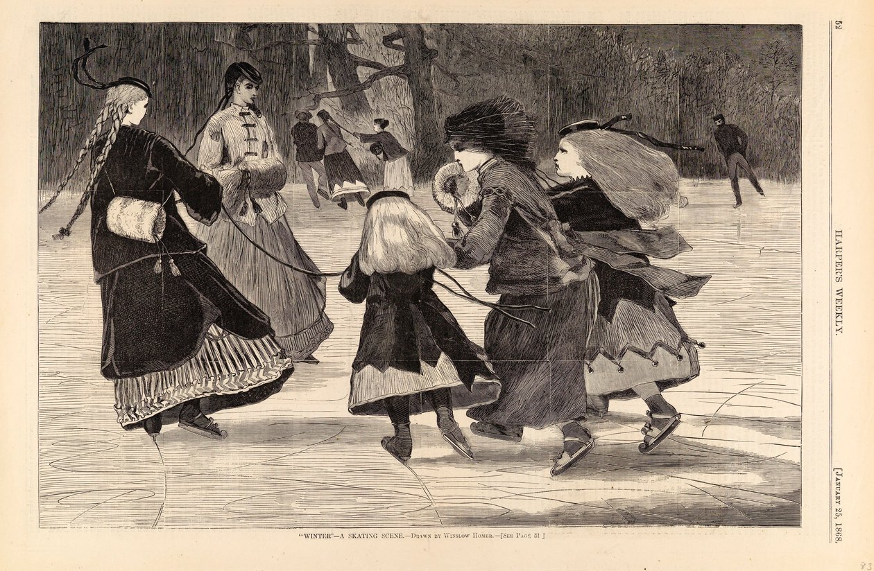 "Winter" - En skøjtescene, fra Harper