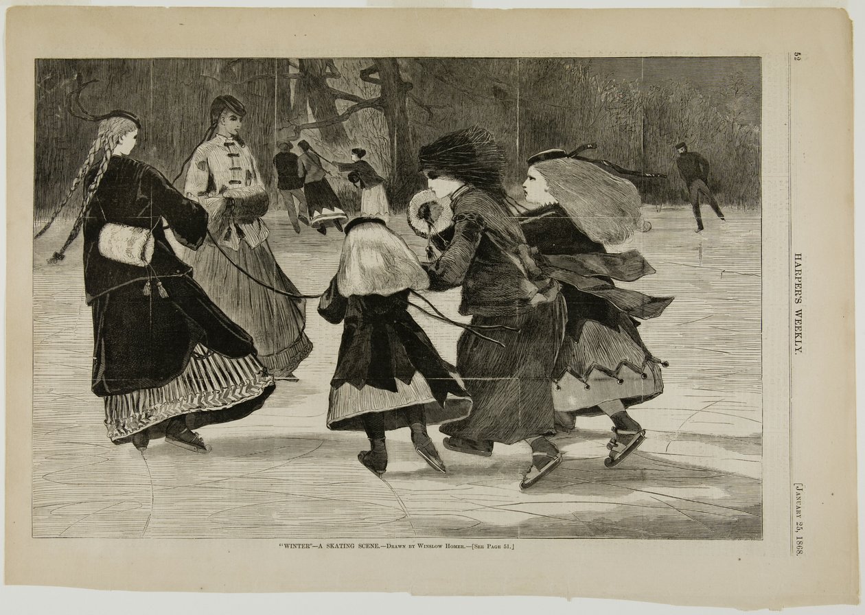 "Winter"—A Skating Scene af Winslow Homer