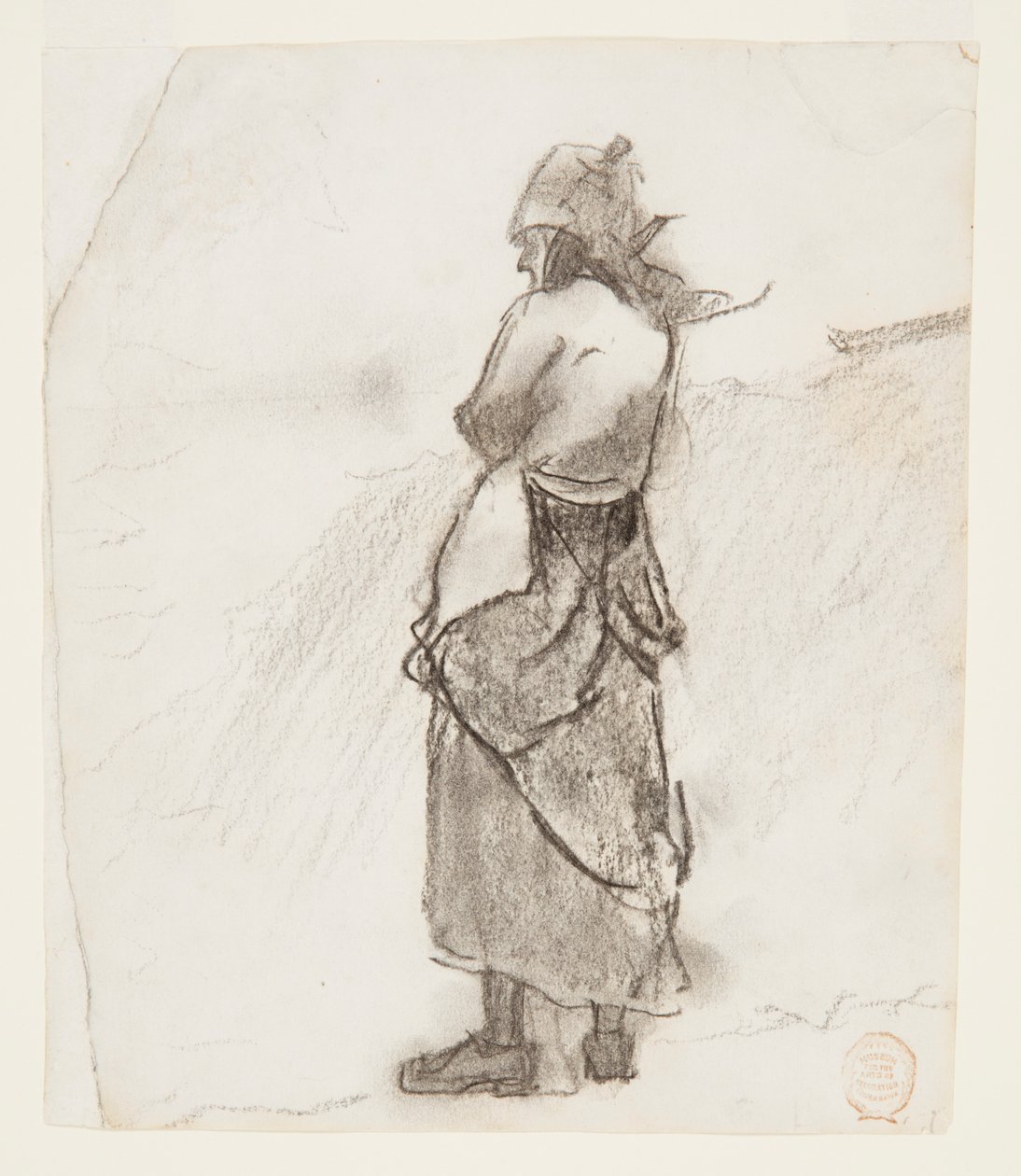 Kvinde ser ud til havet, Cullercoats, England af Winslow Homer
