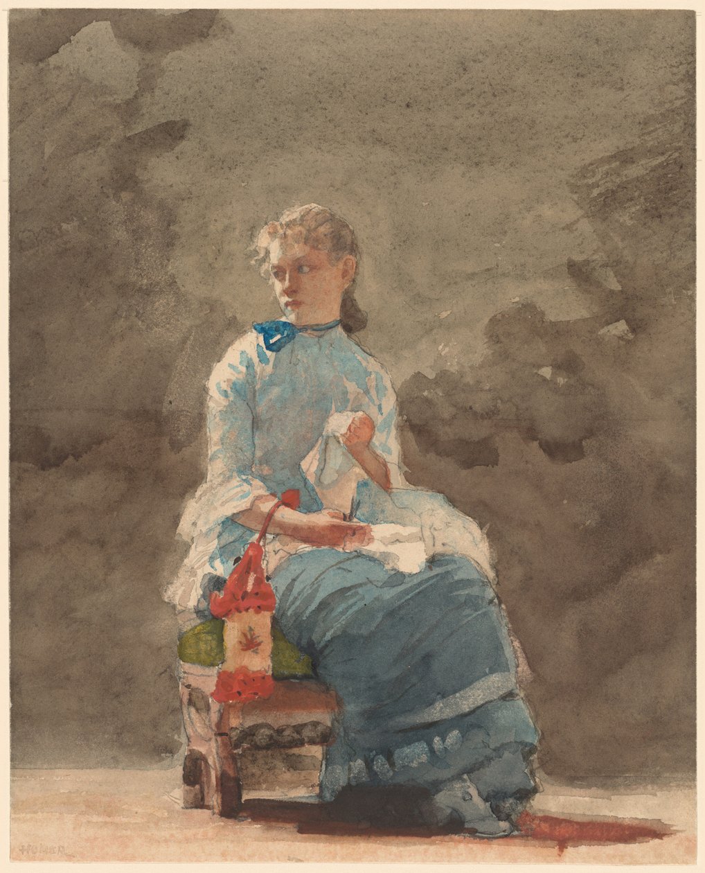 Ung kvinde syning af Winslow Homer