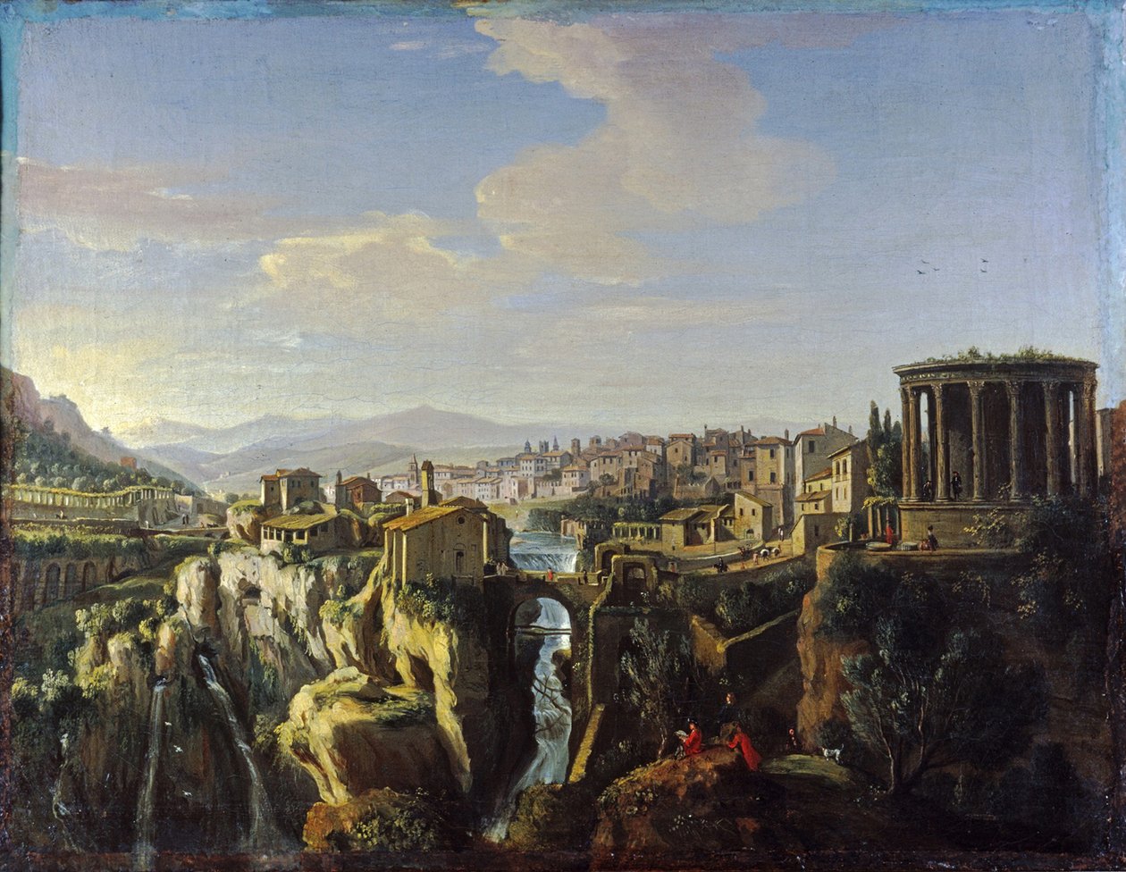 Udsigt over Tivoli, a 1700 af Wittel