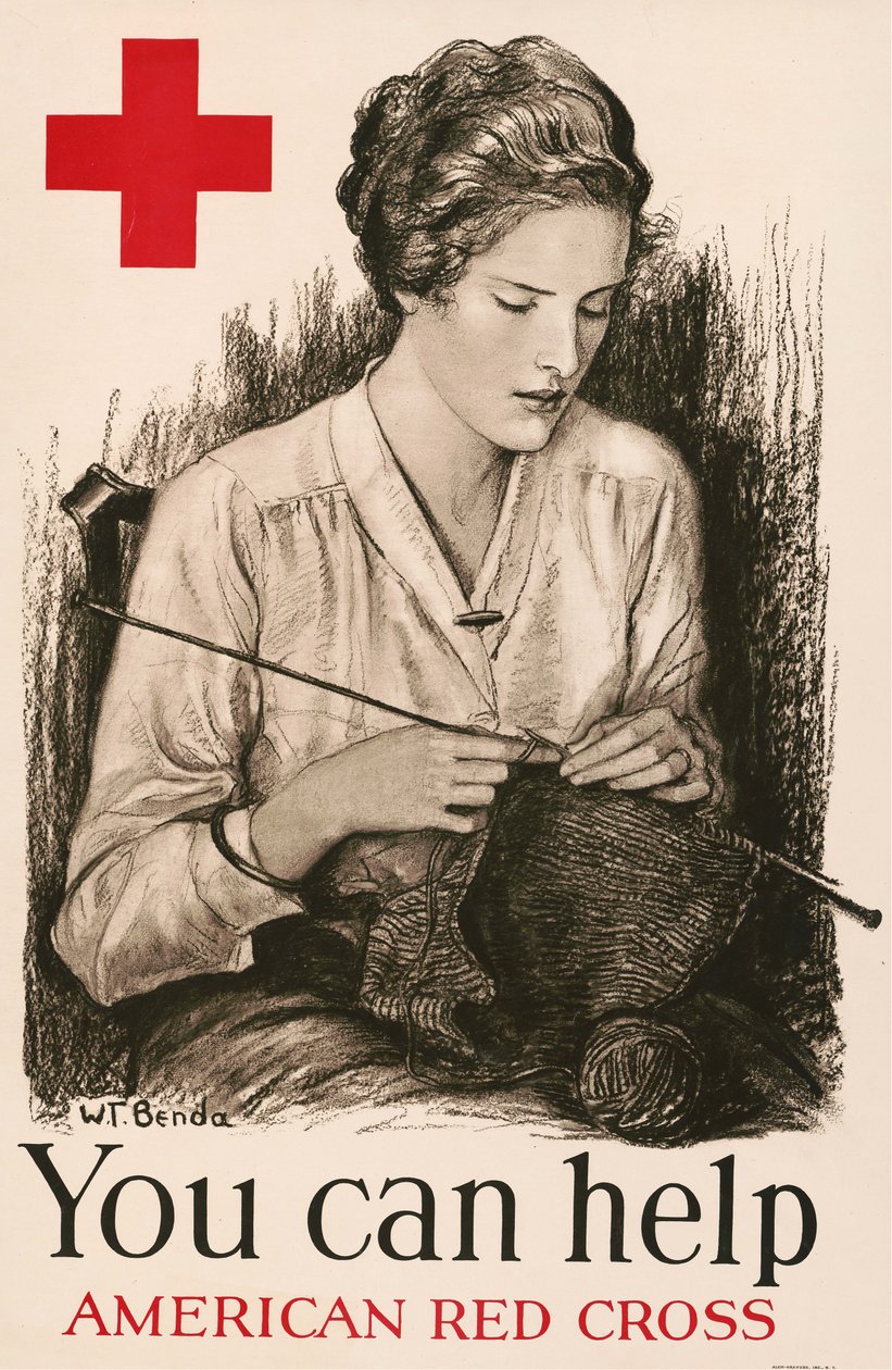 Du kan hjælpe - Amerikansk Røde Kors, 1918. af Wladyslaw Theodor Benda