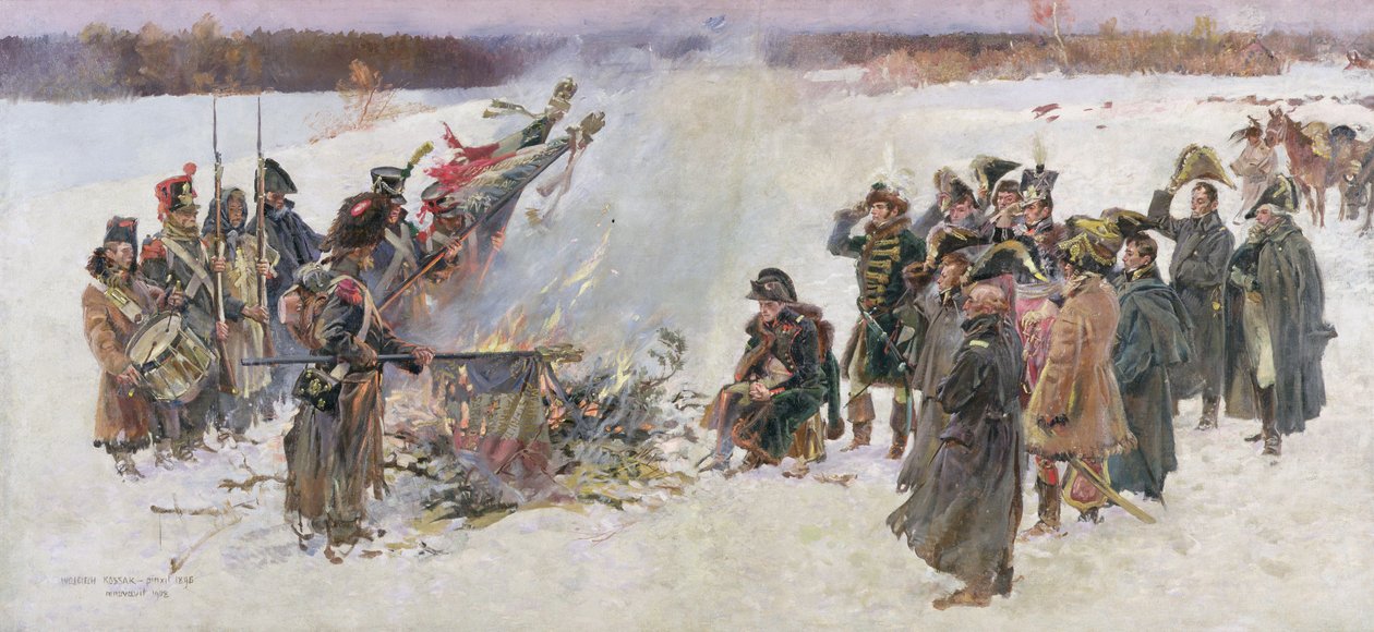Afbrænding af standarder i 1812, 1896, fragment af 