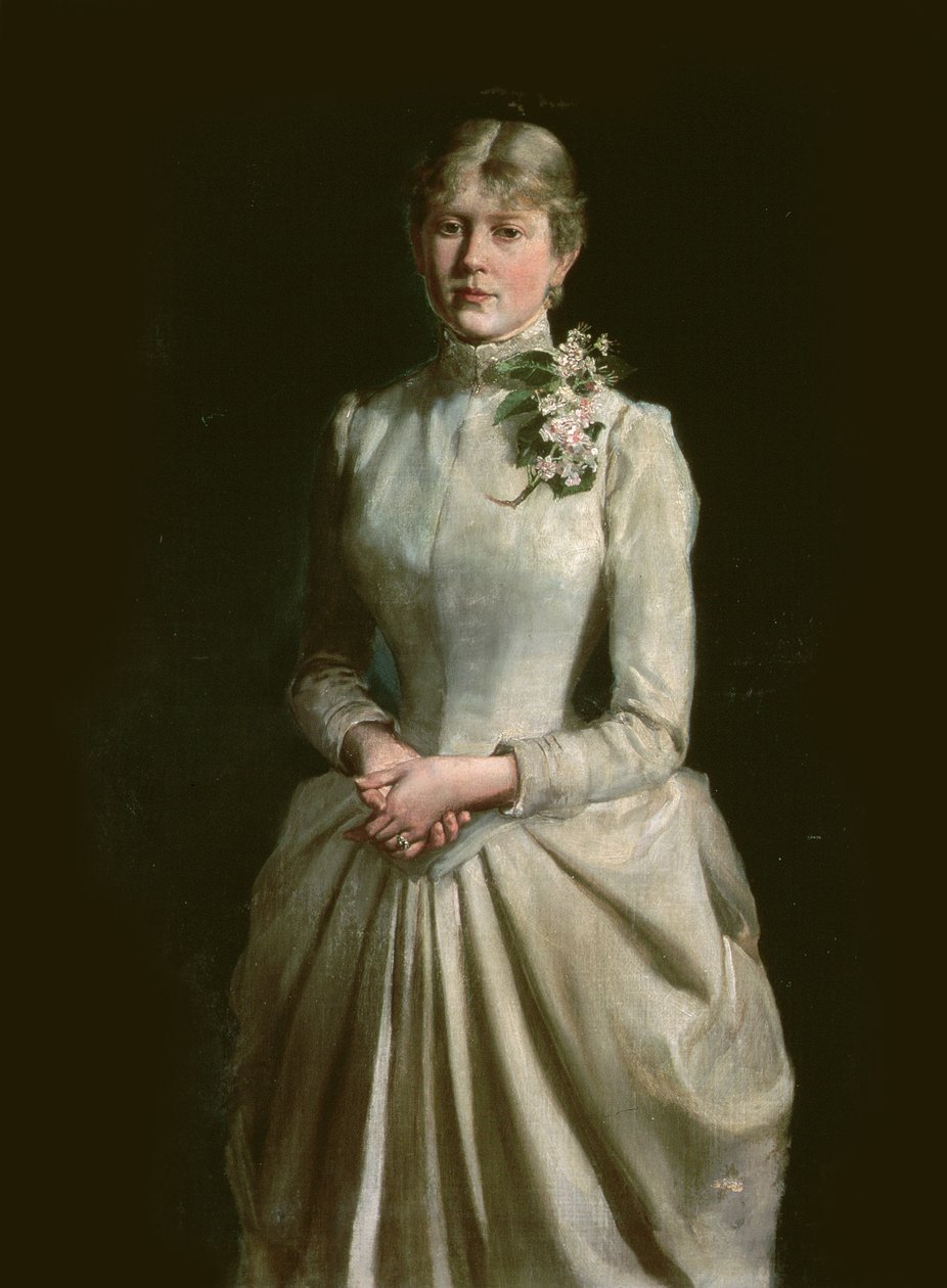 Portræt af kunstnerens hustru, Mary, 1884 af Wojciech Kossak