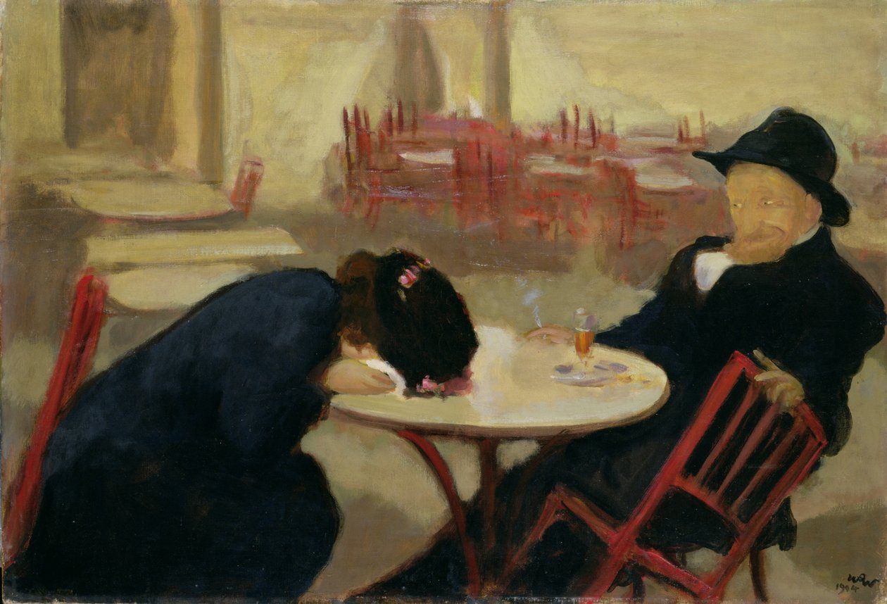 Dæmonen eller i cafeen, 1904 af Wojciech Stanislaw Weiss