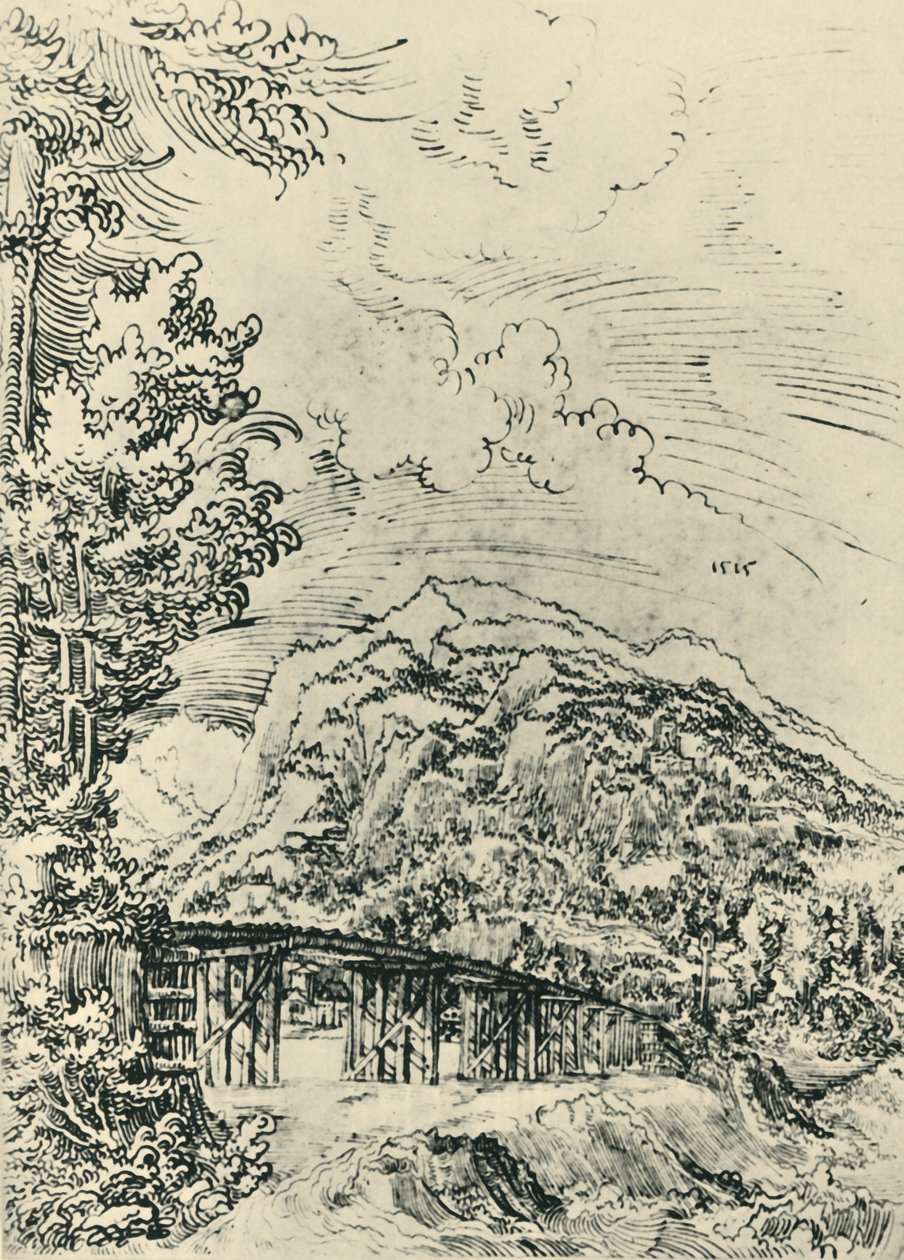 Landskab, 1515, 1943. af Wolf Huber