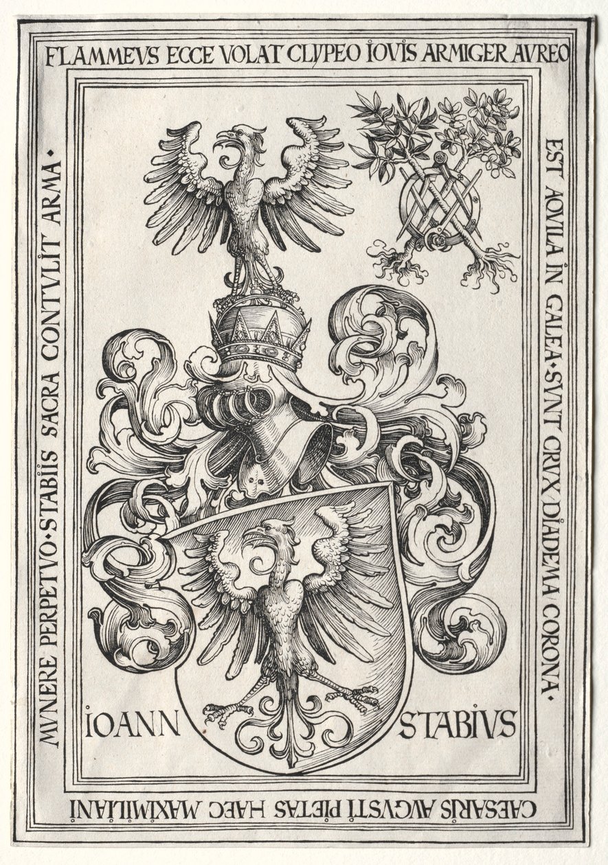 Johann Stabius våbenskjold. af Wolf Traut
