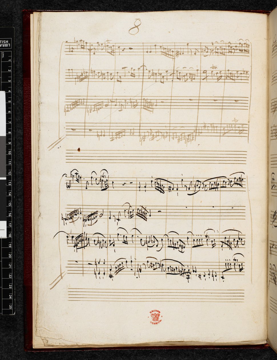 Adagio og fuga i c-mol, K. 546, Add. 28996, f.6v af Wolfgang Amadeus Mozart