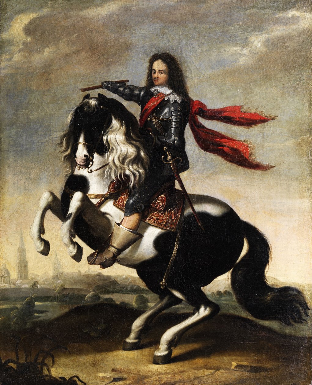 Rytterportræt af Valdemar Christian af Slesvig-Holsten 1622-1656 af Wolfgang Heimbach