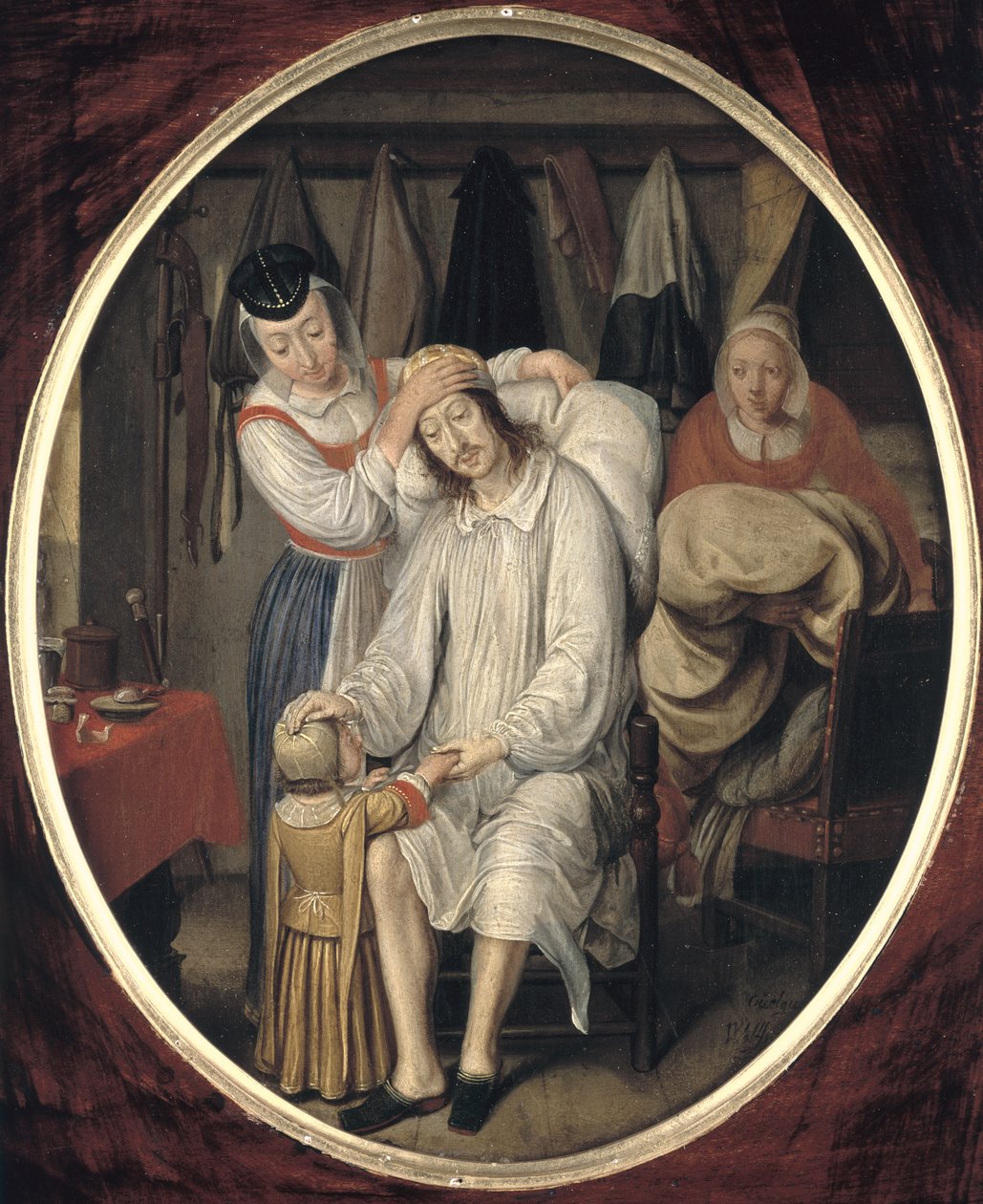 The Invalid, 1669 (olie på kobberplade) af Wolfgang Heimbach