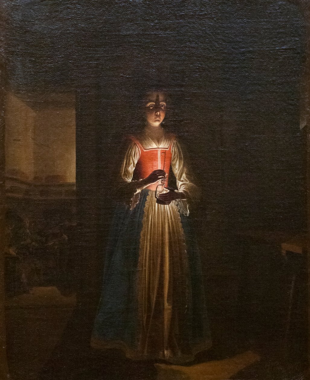Kvinde med lanterne (maleri) af Wolfgang Heimbach