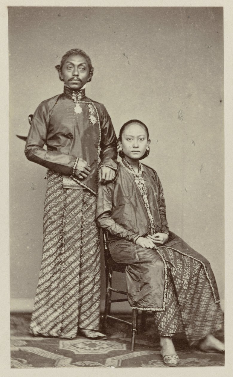 Pakoe Boewono IX, Susuhunan fra Surakarta med sin kone Ratoe af Woodbury and Page