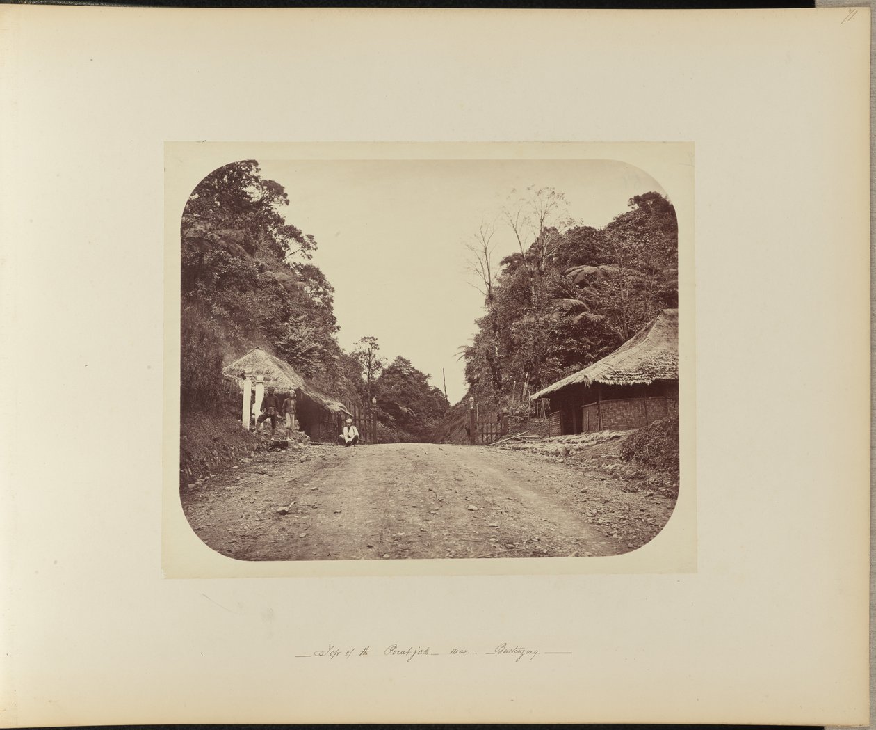 Toppen af Poentjak nær Buitenzorg af Woodbury and Page