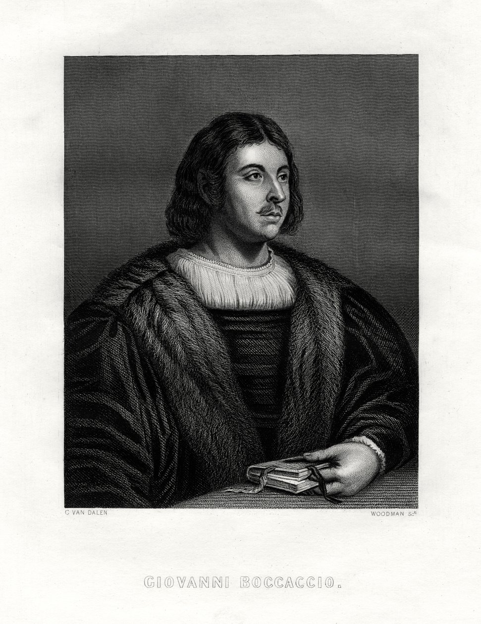 Giovanni Boccaccio, italiensk forfatter og digter, 1800-tallet. af Woodman