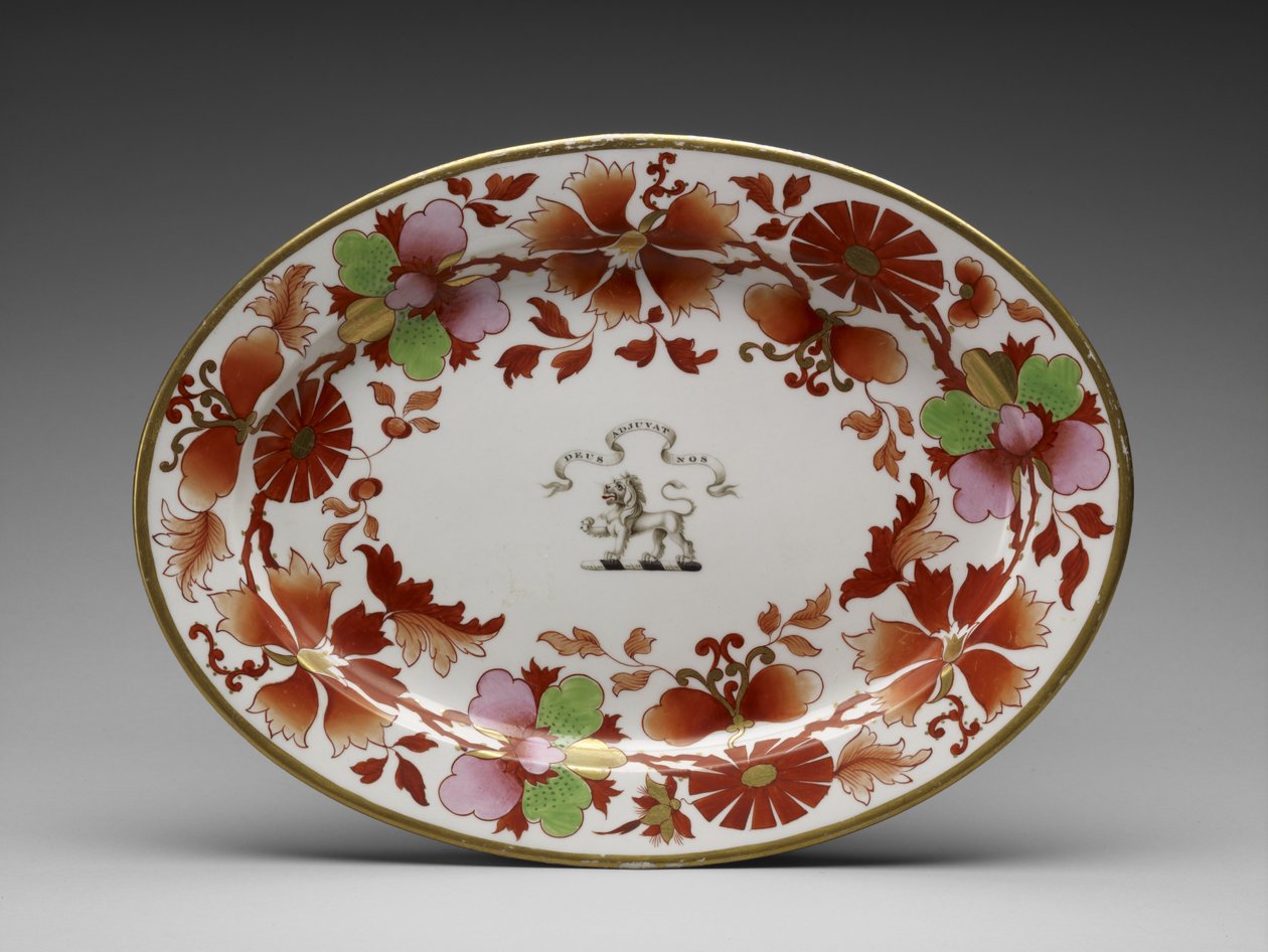 Plade af Worcester Porcelain Manufactory