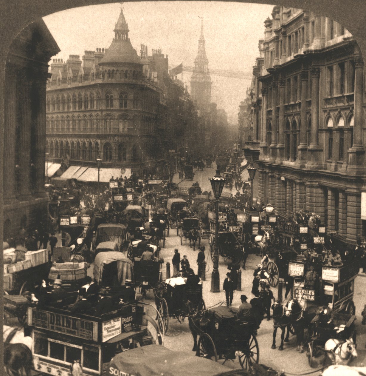 Cheapside, London, 1896. af Works and Sun Sculpture Studios