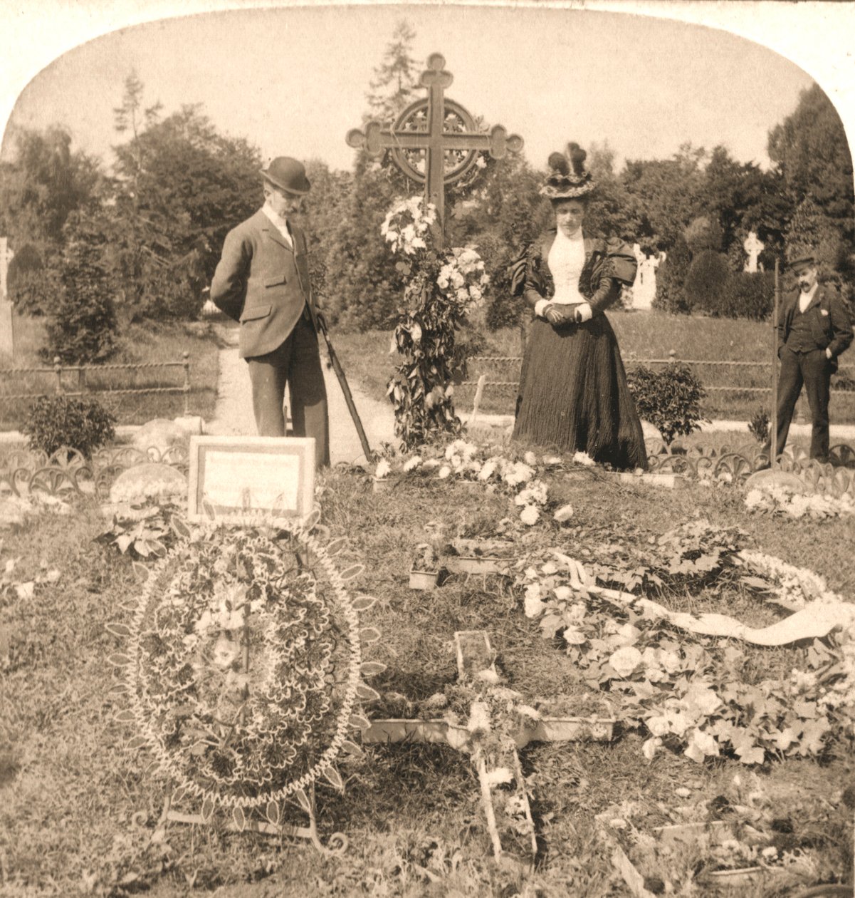 The Grave of Charles Stewart Parnell, Irlands største leder, Dublin, 1896. af Works and Sun Sculpture Studios