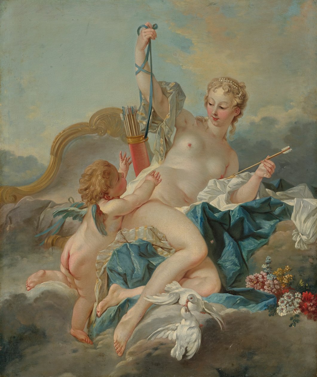 Venus afvæbner Amor af François Boucher