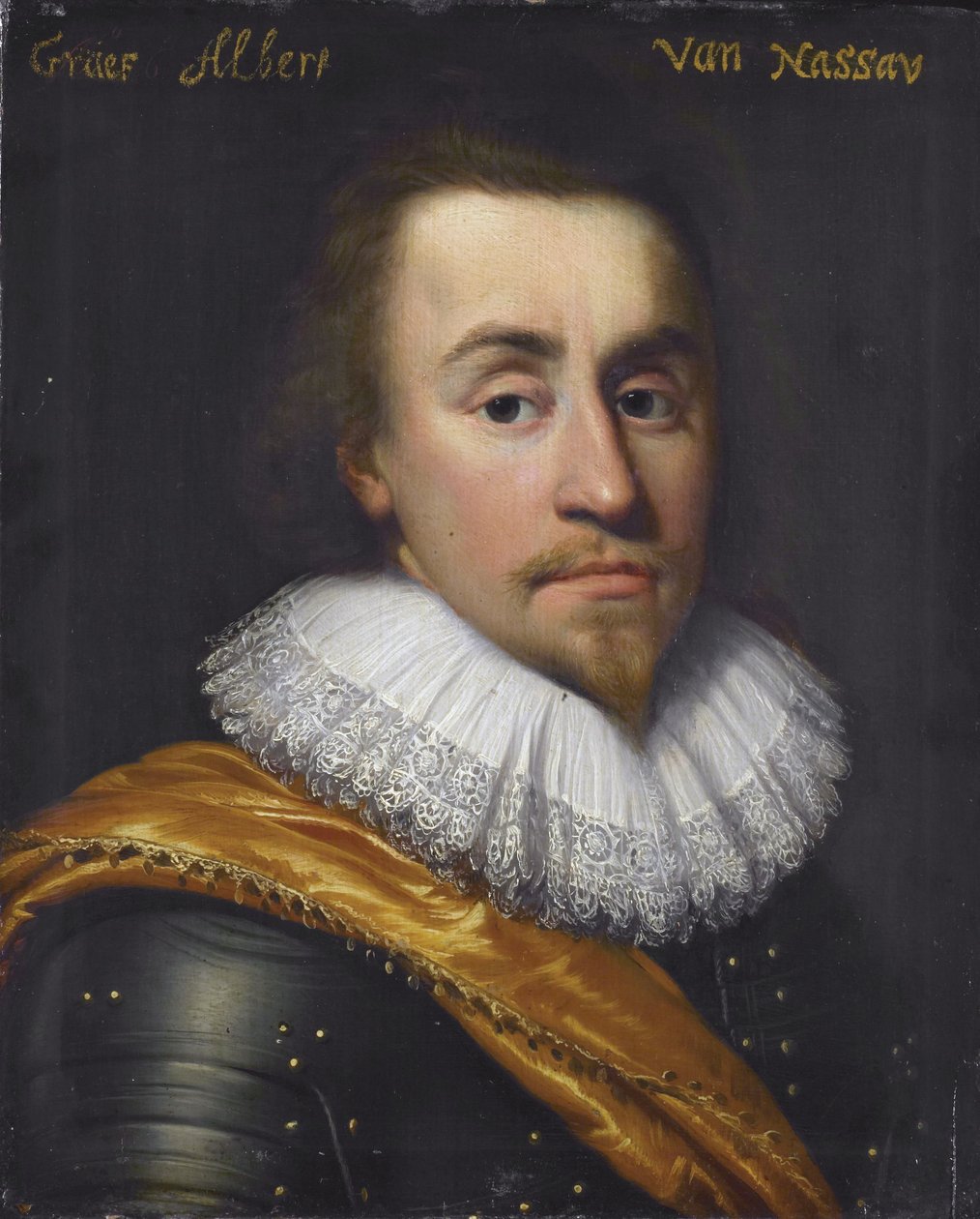 Portræt af Albert (1596–1626), greve af Nassau-Dillenburg af Jan Anthonisz. van Ravesteyn