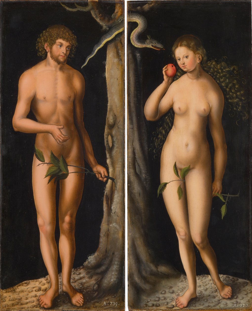 Menneskets fald af workshop of Lucas Cranach the Elder