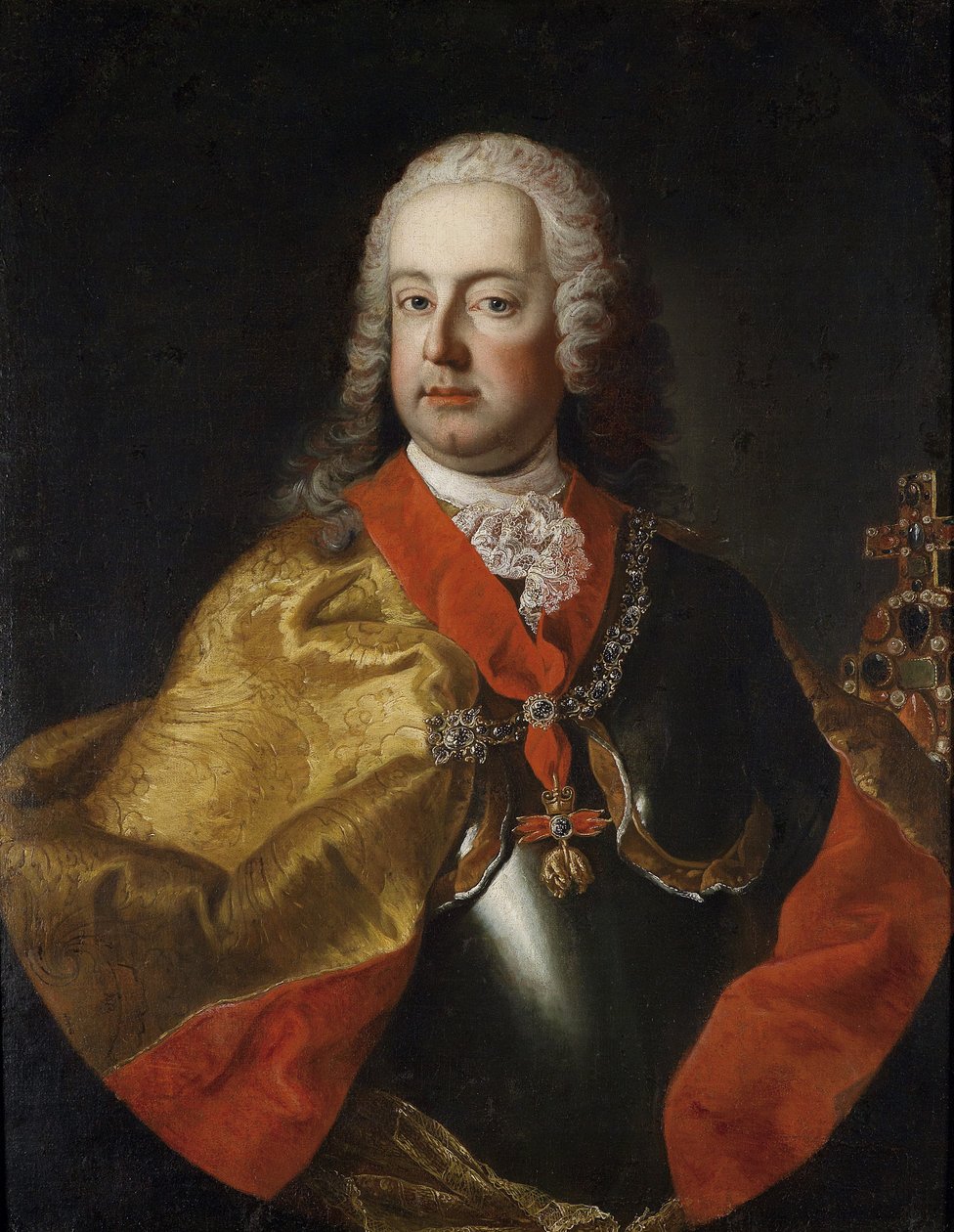 Portræt af Frans I, den hellige romerske kejser (1708-1765) af Workshop of Martin van Meytens