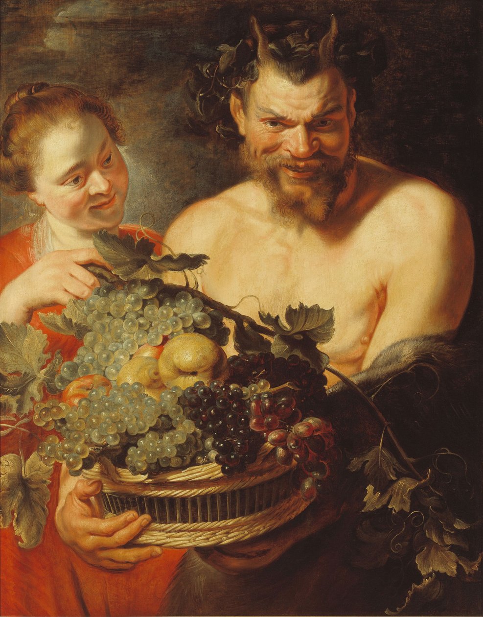 Faun og nymfe af Workshop of Peter Paul Rubens