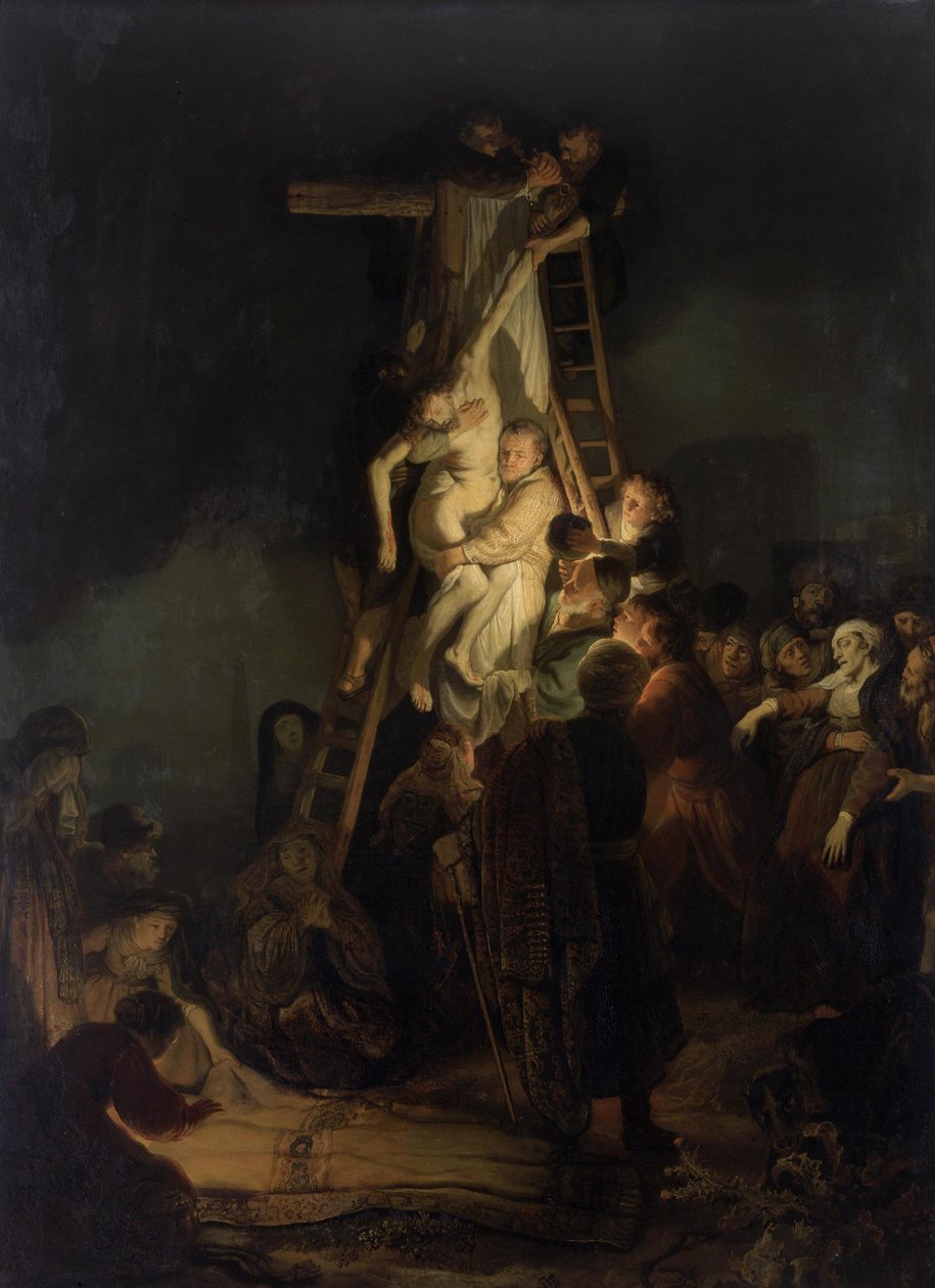 Kreuzabnahme af Workshop of Rembrandt