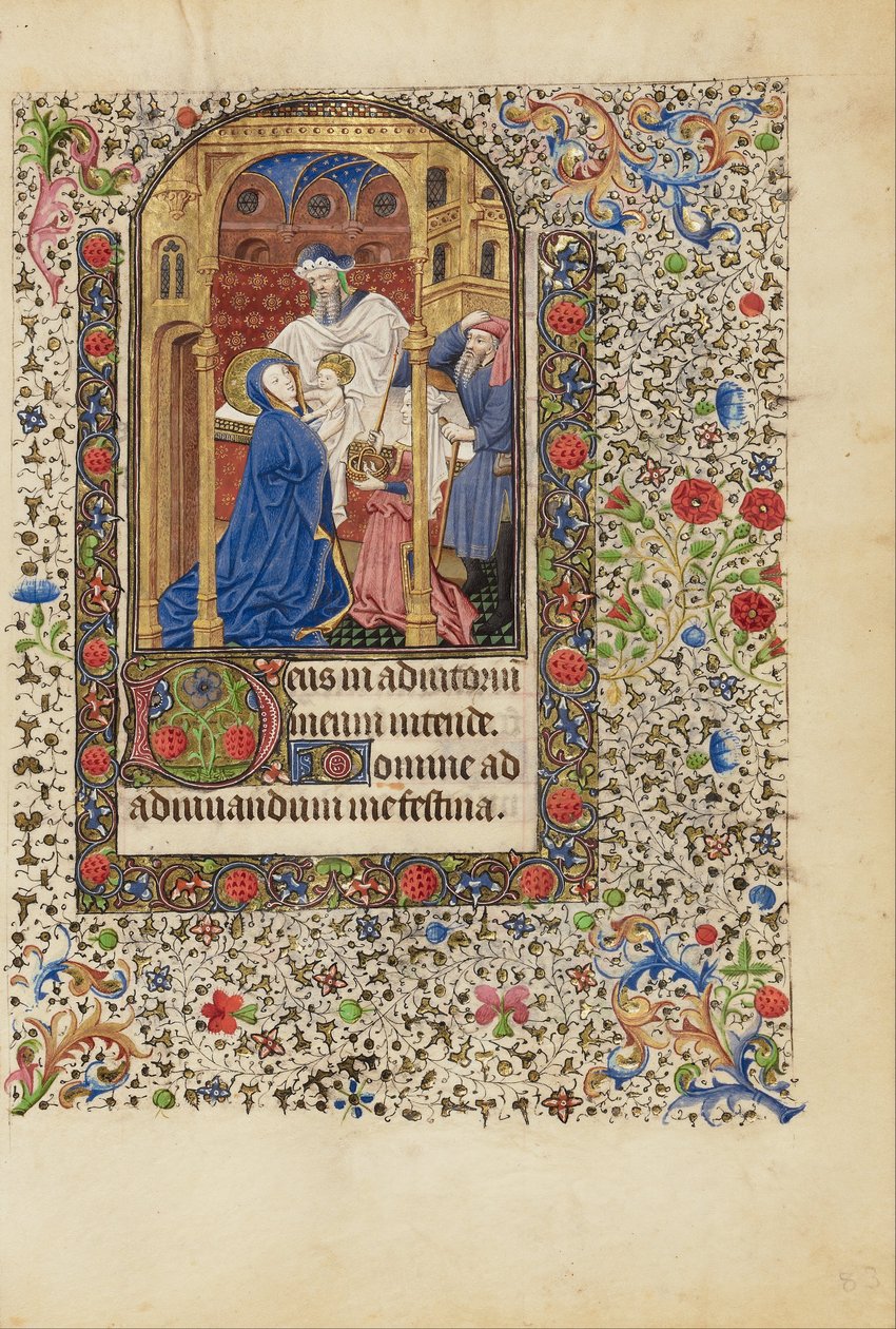 Præsentationen i templet af Workshop of the Bedford Master