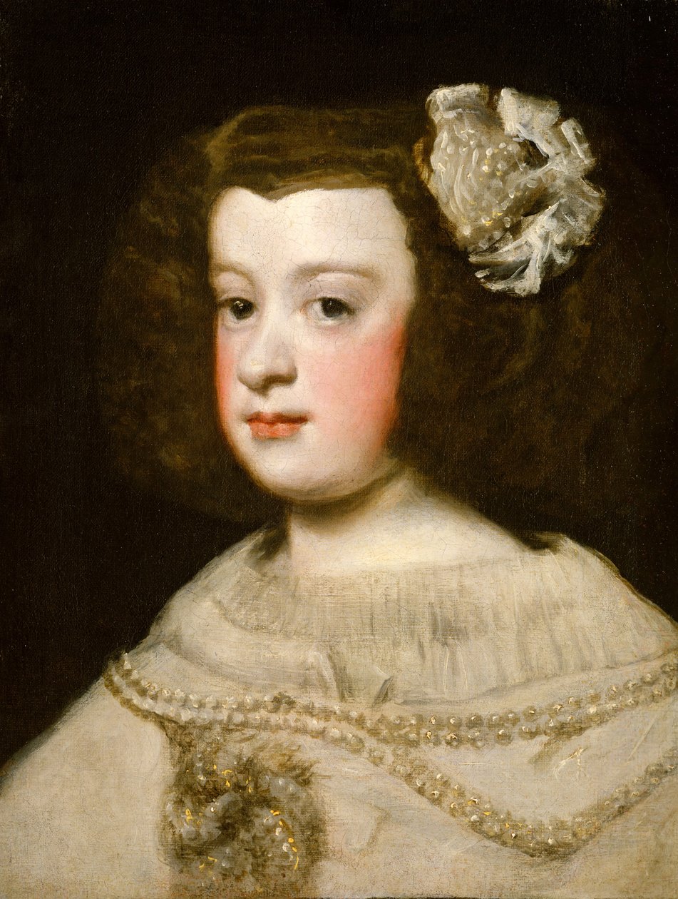 Maria Teresa, Infanta af Spanien, midten af det 17. århundrede. af Workshop of Diego Rodríguez de Silva
