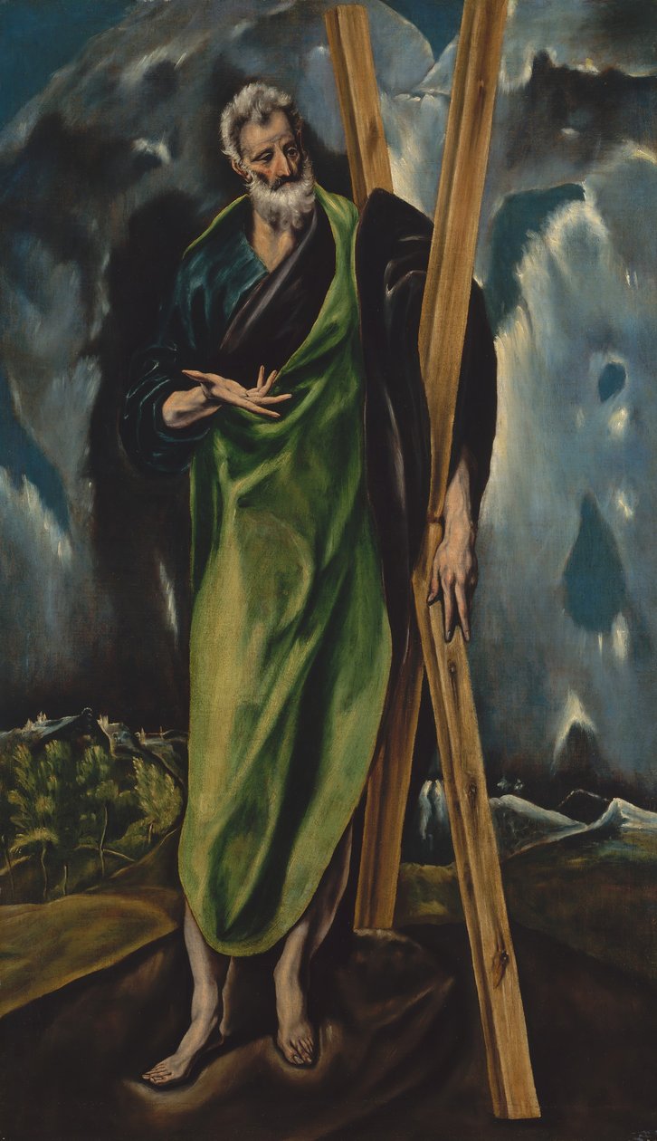 Sankt Andreas, ca. 1610. af Workshop of El Greco
