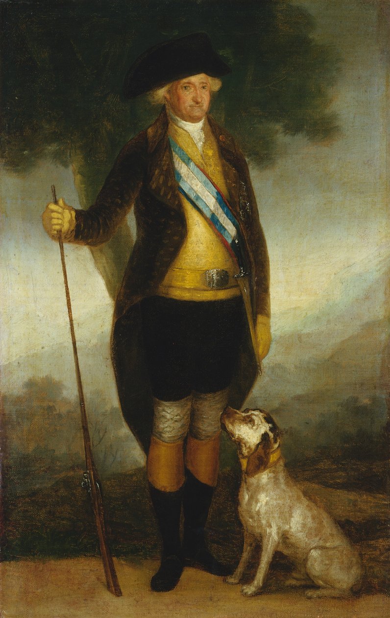 Karl IV af Spanien som jæger af Workshop of Francisco Goya