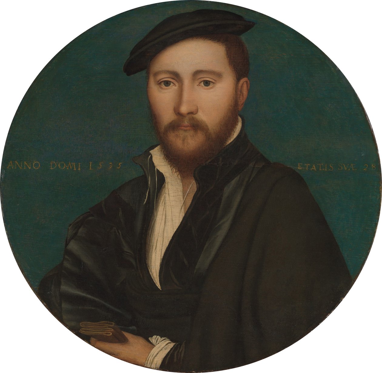 Portræt af en mand af Workshop of Hans Holbein