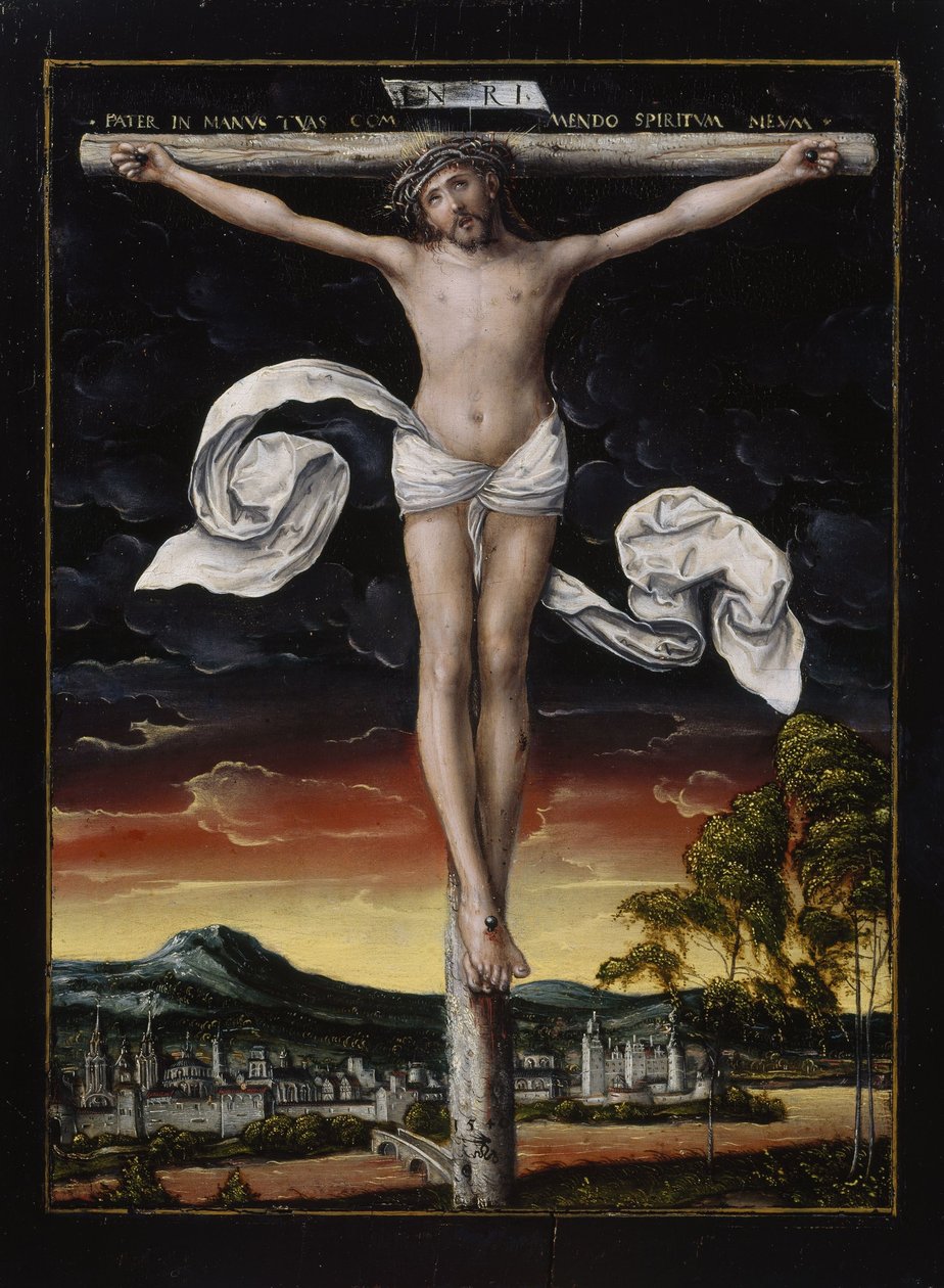 Kristus på korset af workshop of Lucas Cranach the Elder