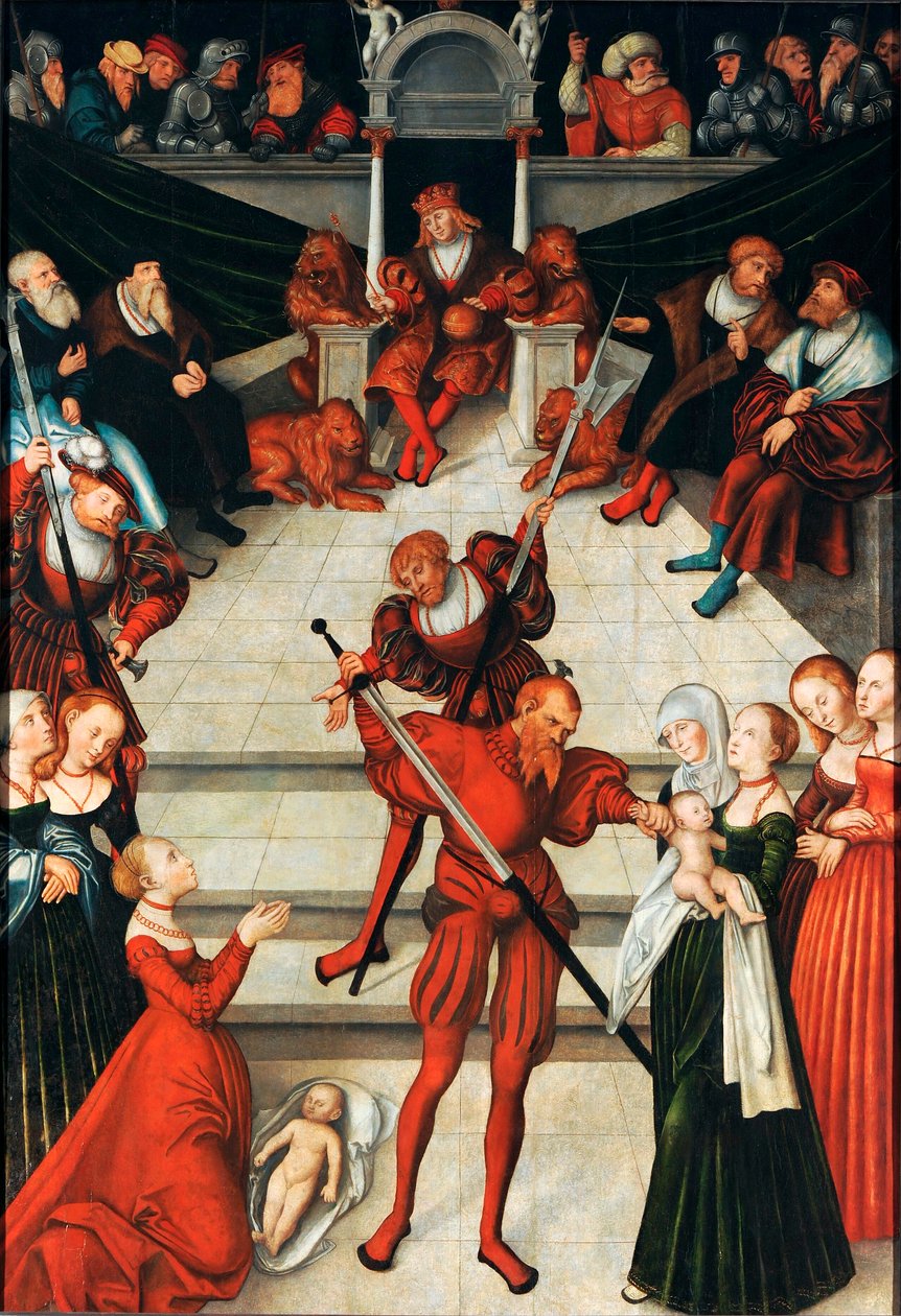 Tysk: Salomons dom Salomons dom af workshop of Lucas Cranach the Elder