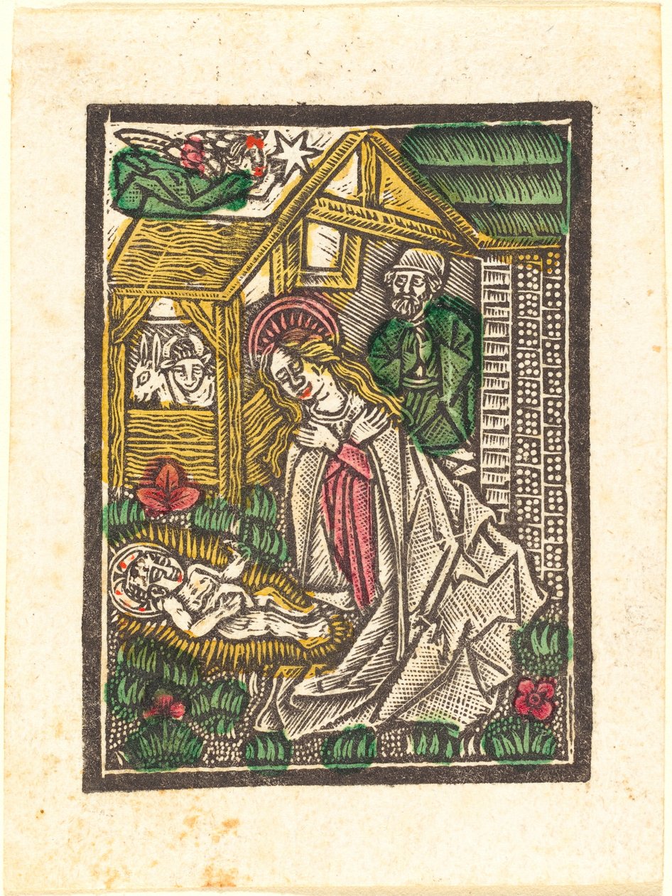 Fødselen af Workshop of Master of the Aachen Madonna