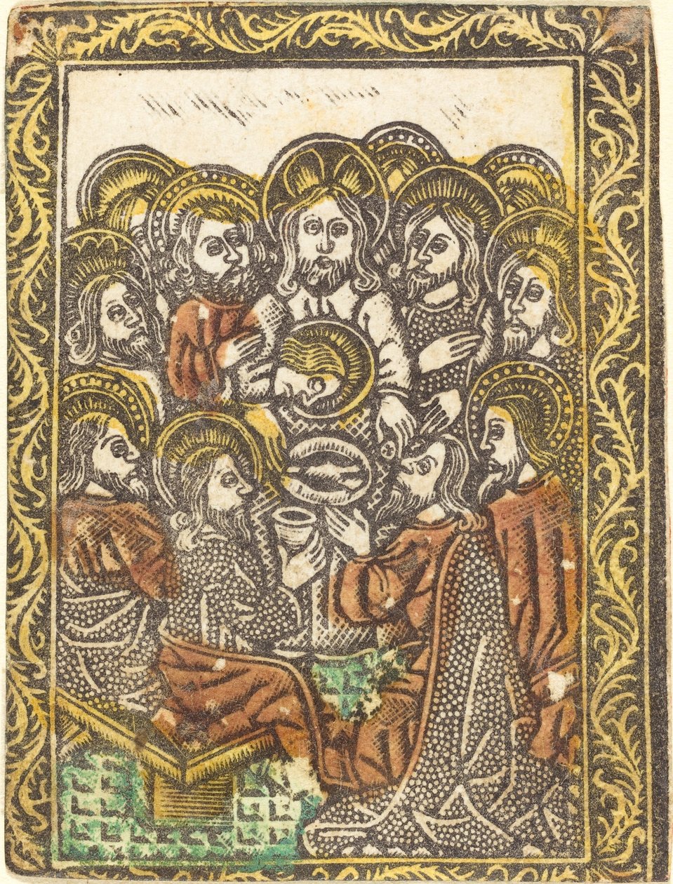 Den sidste nadver af Workshop of Master of the Borders with