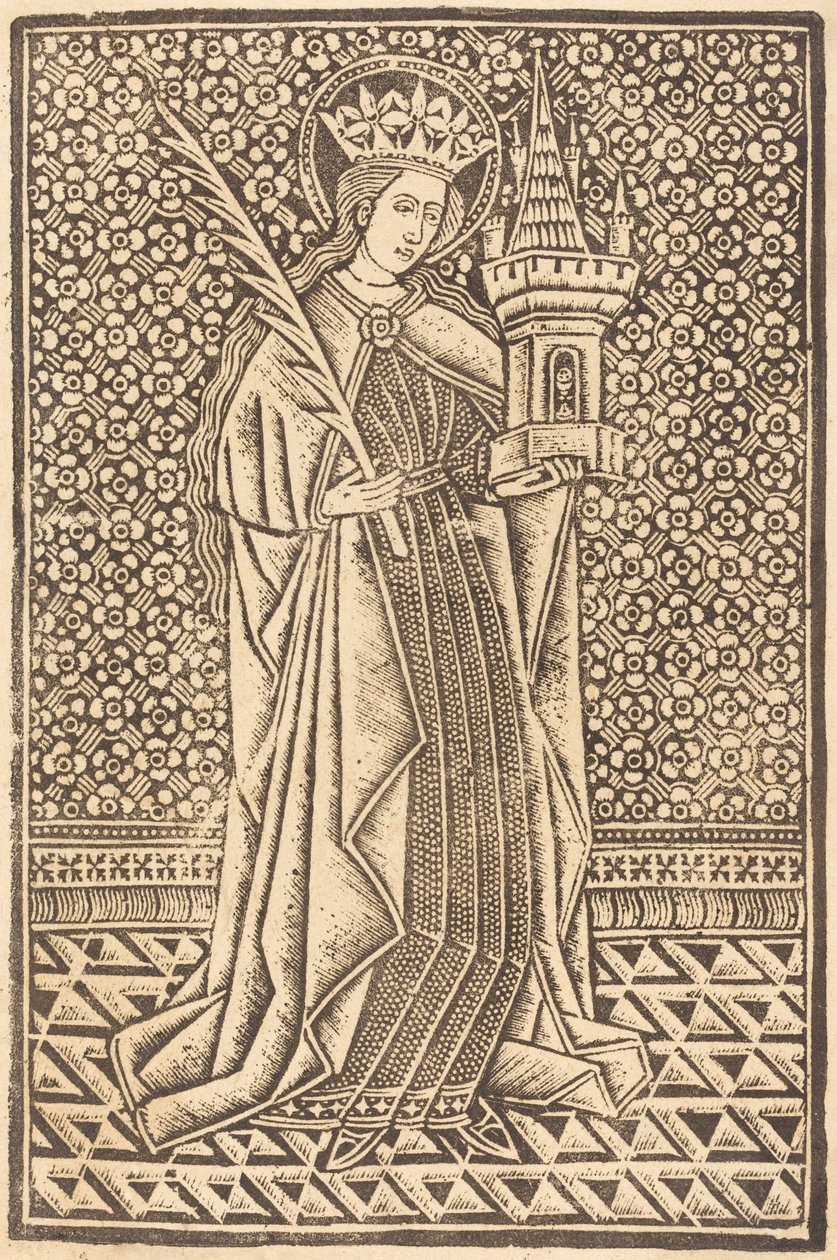 Sankt Barbara af Workshop of Master of the Cologne Arms